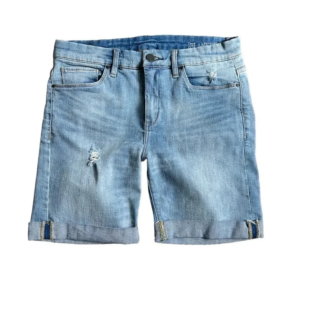 Blank NYC denim shorts with distressing Size 27